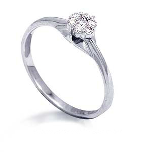 

Кольцо с бриллиантами Линии Любви, Кольцо Т331012250