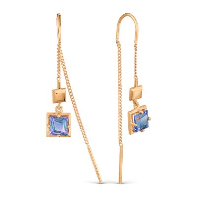 

Серьги с Swarovski Zirconia Линии Любви, Серьги Т10202Б192