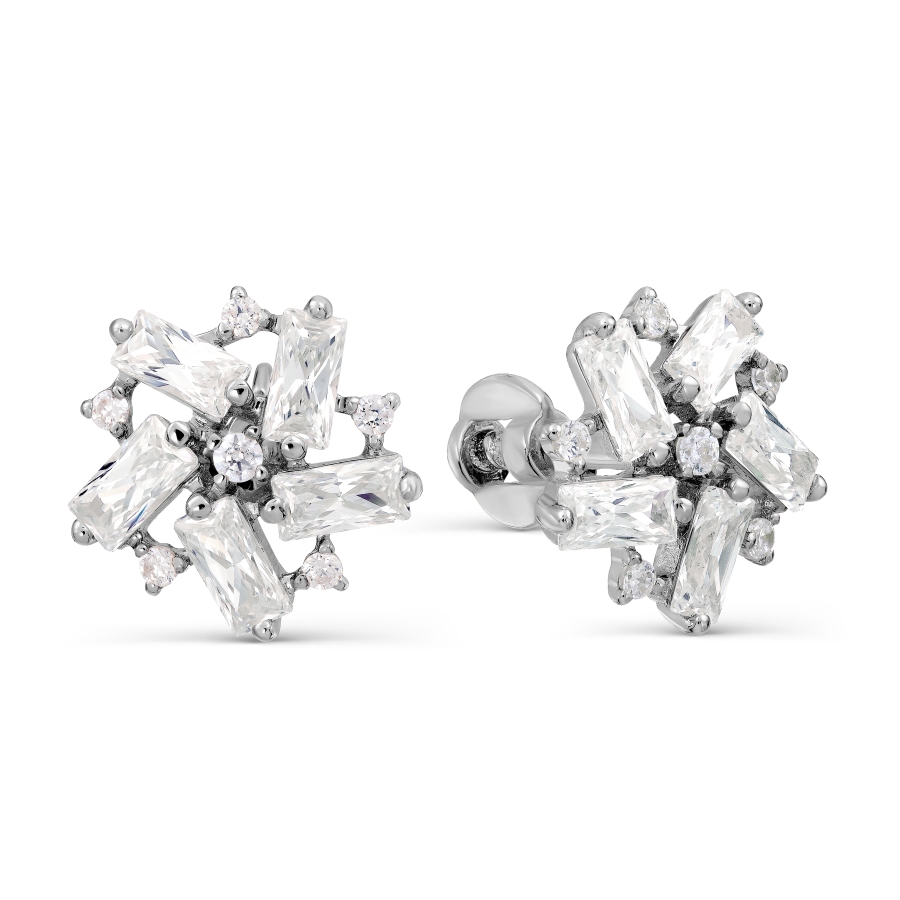 

Серьги с Swarovski Zirconia Линии Любви