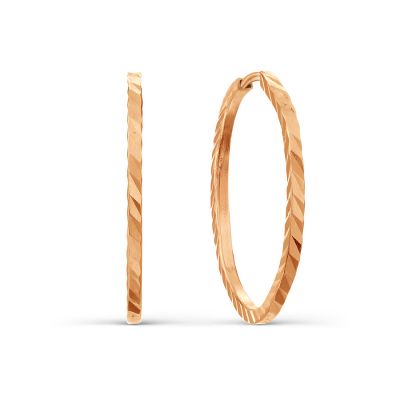 

Серьги конго из красного золота Линии Любви, Серьги Т100625814