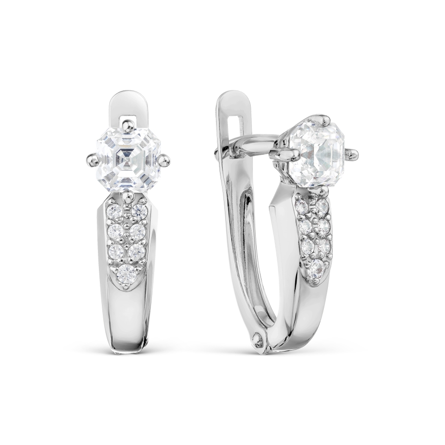 

Серьги с Swarovski Zirconia Линии Любви, Серьги Т307029859