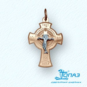 

Крестик из красного золота Линии Любви, Крестики Т13086112