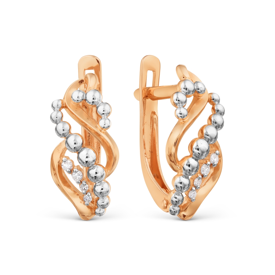 

Серьги с бриллиантами Линии Любви