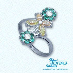 

Кольцо с фианитами Линии Любви, Кольцо Т33201778