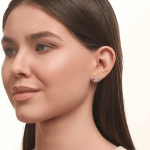 Серьги с бриллиантами арт.&nbsp;Т14102В018 (Т14102В018)