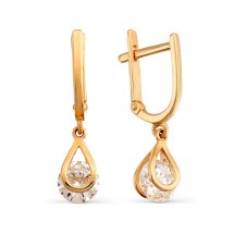 Серьги с фианитами арт.&nbsp;Т102627537 (Т102627537)