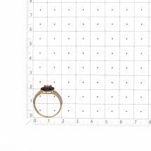 Кольцо с раухтопазами и фианитами (Т14701А930)