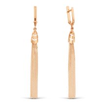 Серьги из красного золота (Т100029012)
