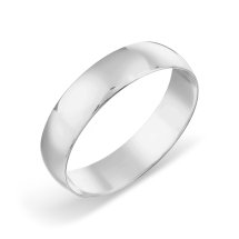 Кольцо обручальное из серебра, 4 мм (Т74001225)