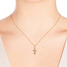 Крестик из красного золота арт. Т13096663 (Т13096663)