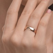 Кольцо обручальное из красного золота, 4.82 мм (Т20001225)