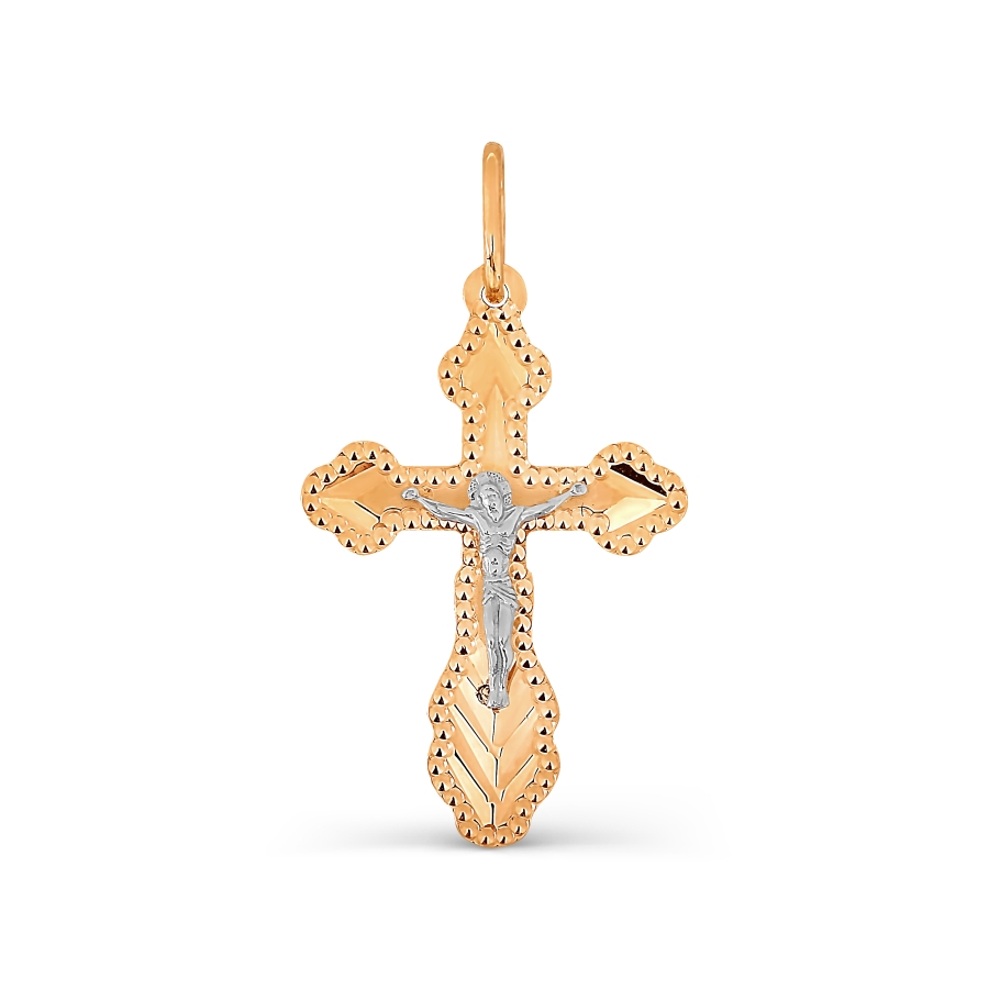 Крестик из красного золота (арт. Т13066648)