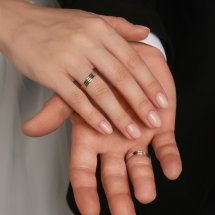 Кольцо обручальное из разных цветов золота, 4 мм арт.&nbsp;Т130613733 (Т130613733)