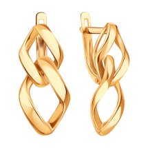 Серьги из красного золота арт.&nbsp;Т10002Б163 (Т10002Б163)