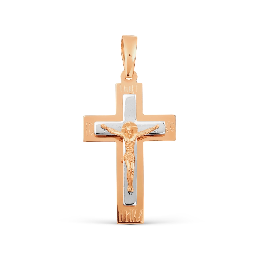 Крестик из красного золота (арт. Т13006710)