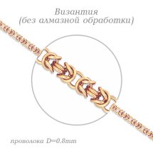 Цепочка из красного золота арт. ЦПВЗ00110080 (ЦПВЗ00110080)