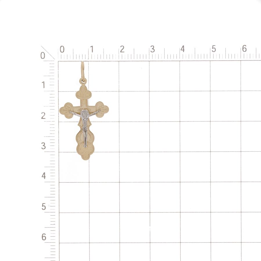 Крестик из красного золота (арт. Т13086004)