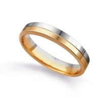 Кольцо обручальное из разных цветов золота, 4 мм арт. Т130013806 (Т130013806)