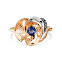 Кольцо с сапфиром и бриллиантами арт.&nbsp;Т13101А706 (Т13101А706)