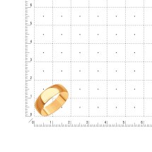 Кольцо обручальное из красного золота, 4.82 мм арт. Т10001225 (Т10001225)