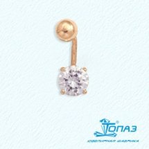 Пирсинг с фианитом арт.&nbsp;Т10207045 (Т10207045)