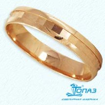 Кольцо обручальное из красного золота, 3 мм арт. Т100611451 (Т100611451)