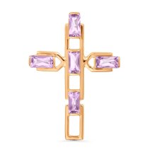 Подвеска с аметистами арт.&nbsp;Т10106776 (Т10106776)