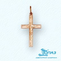 Крестик из красного золота арт.&nbsp;Т10006062 (Т10006062)