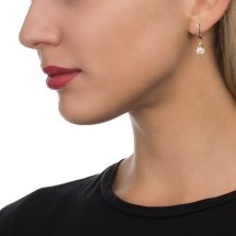 Серьги с фианитами арт.&nbsp;Т102627537 (Т102627537)