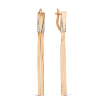 Серьги с фианитами арт.&nbsp;Т14202Б630 (Т14202Б630)