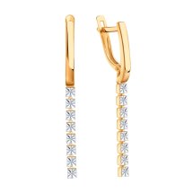 Серьги из красного золота арт.&nbsp;Т14062В369 (Т14062В369)