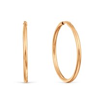 Серьги конго из красного золота, 15 мм арт.&nbsp;Т100021201 (Т100021201)