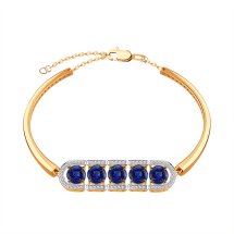 Браслет с сапфирами и бриллиантами арт.&nbsp;Т141101098 (Т141101098)
