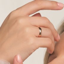 Кольцо обручальное из красного золота, 3.9 мм арт. Т100013797 (Т100013797)