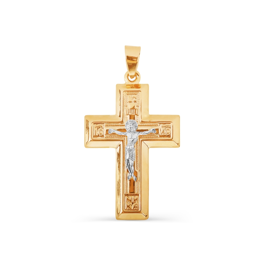 Крестик из красного золота (арт. Т13006607)