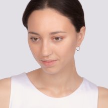 Серьги конго из красного золота арт.&nbsp;Т100625813 (Т100625813)