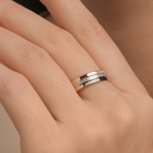 Кольцо обручальное с бриллиантами, 5 мм (Т141619015)