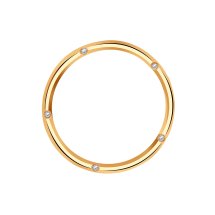 Кольцо обручальное с бриллиантами, 5.6 мм арт. Т14601Б336 (Т14601Б336)