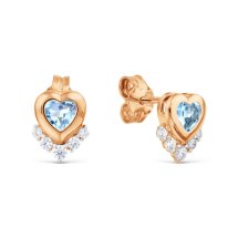 Серьги с топазами и фианитами (Т143029500-01)