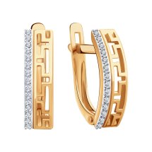 Серьги с фианитами арт. Т14702Г598 (Т14702Г598)