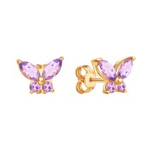 Серьги с аметистами (Т101028668)