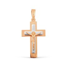 Крестик из красного золота арт. Т13006710 (Т13006710)