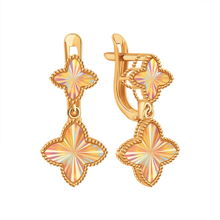Серьги из красного золота (Т10062Е571)