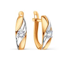 Серьги с фианитами арт.&nbsp;Т14202В254 (Т14202В254)