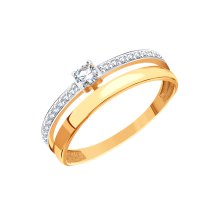 Кольцо с фианитами арт.&nbsp;Т14701Б401 (Т14701Б401)