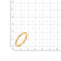 Кольцо обручальное из красного золота, 2.47 мм арт.&nbsp;Т200011423 (Т200011423)