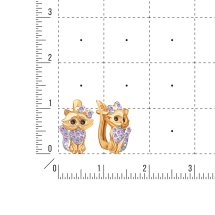 Серьги с фианитами арт. Т147029954 (Т147029954)