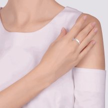 Кольцо обручальное из белого золота, 3 мм арт.&nbsp;Т300011470 (Т300011470)