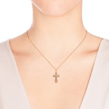 Крестик из красного золота арт. Т13096662 (Т13096662)