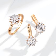 Серьги с бриллиантами арт.&nbsp;Т145629155 (Т145629155)